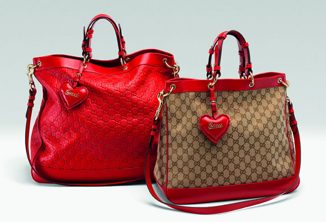 GUCCI Valentine's Special Edition collection tote bags